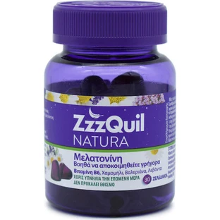 ZzzQuil Natura Мелатонінова добавка до сну 30 желейних цукерок Фруктові ягоди