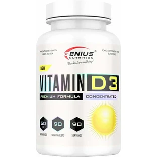 Genius Nutrition Витамин D3 для поддержки иммунитета и здоровья яиц 90 капс