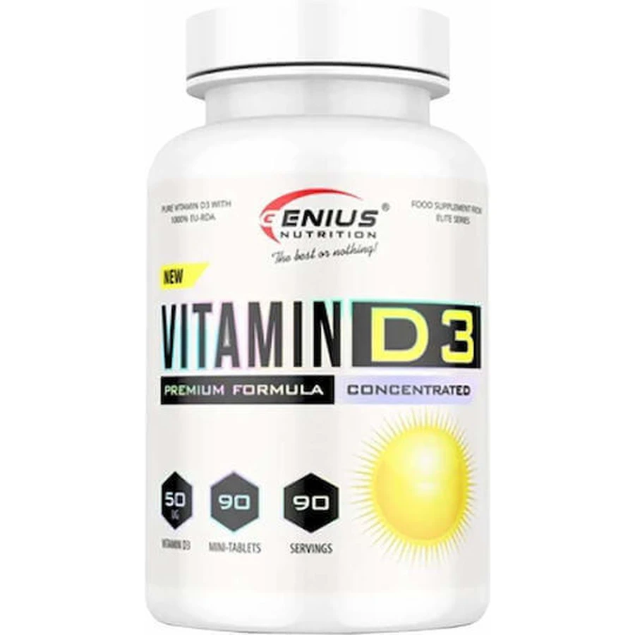Genius Nutrition Витамин D3 для поддержки иммунитета и здоровья яиц 90 капс: цены и характеристики