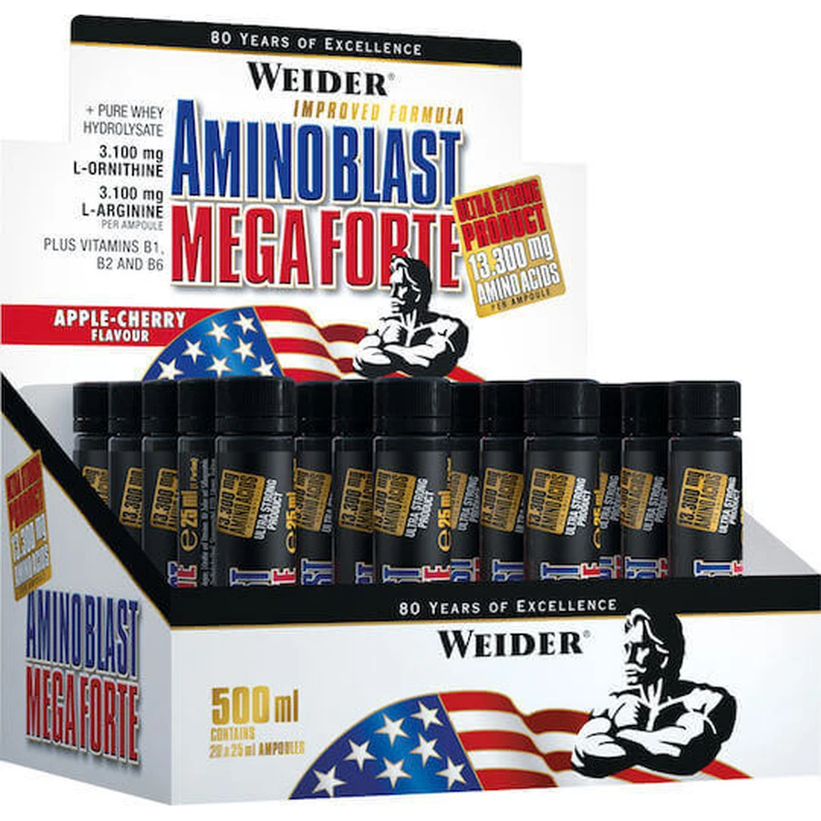 Weider Amino Blast Mega Forte 20 x 25ml Cherry Apple Apple: ціни та характеристики