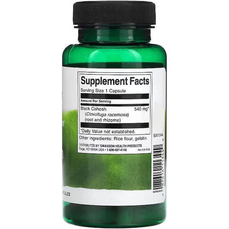Swanson Full Spectrum Black Cohosh 540 мг 60 капс.: ціни та характеристики