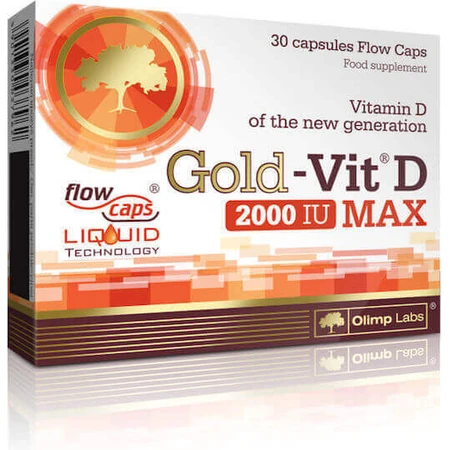 Olimp Sport Nutrition Gold-Vit D Max Вітамін для підтримки імунітету та здоров'я яєць 2000iu 30 капс.: ціни та характеристики