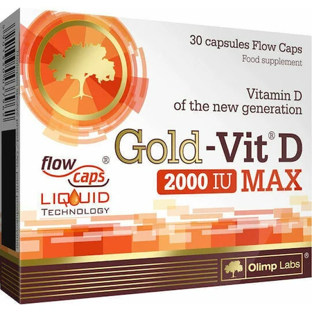 Olimp Sport Nutrition Gold-Vit D Max Вітамін для підтримки імунітету та здоров'я яєць 2000iu 30 капс.: ціни та характеристики