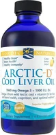 Nordic Naturals Arctic-D Олія печінки тріски 1060 мг Омега 3 та 1000 МО D3 Олія печінки тріски 1060 мг 237 мл