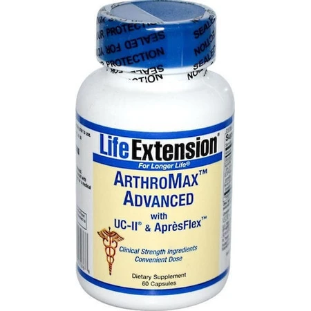 Life Extension Arthromax Advanced з UC-II та добавкою для здоров'я суглобів та кісток ApresFlex 60 капс.: ціни та характеристики