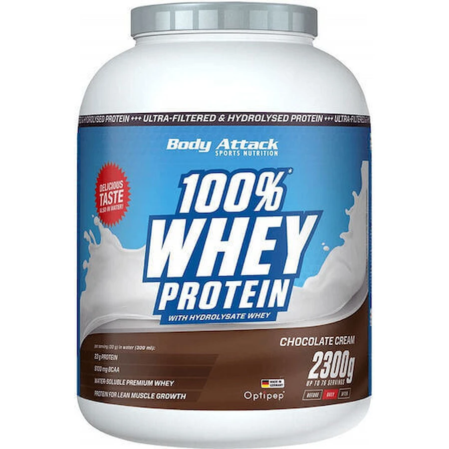 Body Attack 100% Whey Protein Ароматизированный сывороточный протеин Шоколадный крем 2,3 кг: цены и характеристики