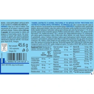 Biotech USA Neuro Pre Workout Supplement 60 caps