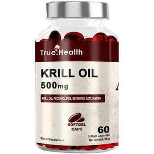 True Health Omega 3 Krill Oil 500mg 60 softgels Unflavoured