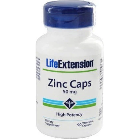 Life Extension Цинк 50 мг 90 растительных капсул: цены и характеристики