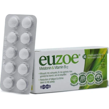 UNI-PHARMA Юзое мелатонін та вітамін В12 для сну 30 табл.: ціни та характеристики