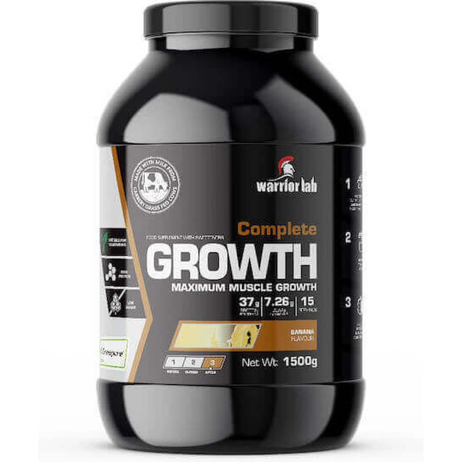 Warrior Lab Complete Growth з креатином та банановим смаком 1,5 кг: ціни та характеристики