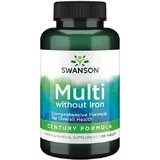 Swanson Century Formula Multi без железа Мультивитамины для энергии, иммунной системы и укрепления кожи 130 таблеток