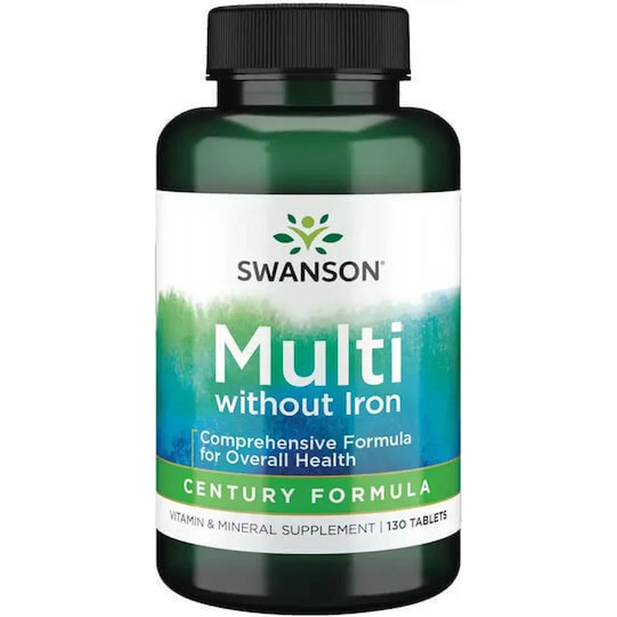 Swanson Century Formula Multi без железа Мультивитамины для энергии, иммунной системы и укрепления кожи 130 таблеток: цены и характеристики