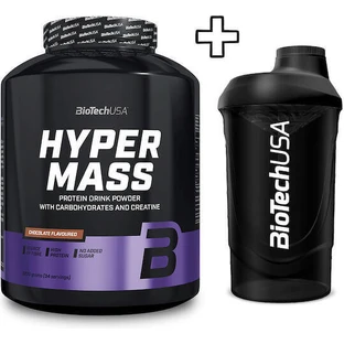 Biotech Usa Hyper Mass 2270g Печиво з кремом і вершками та Biotech Usa Wave Shaker 600ml Чорний димлячий персоналізований пакет