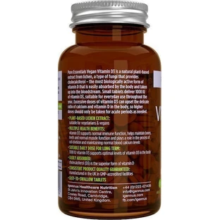 iGennus Vegan Vitamin D3 Вітамін для зміцнення імунної системи та здоров'я яєць 1000iu 365 таблеток