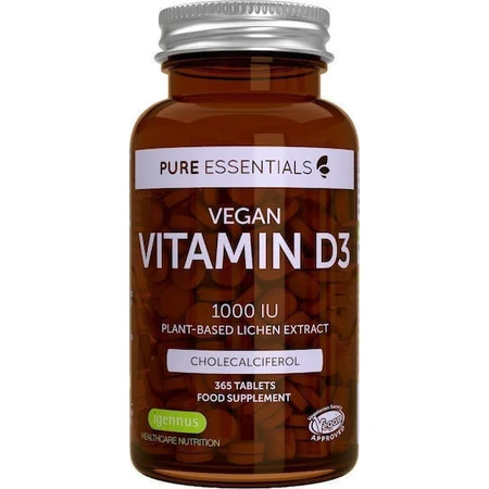 iGennus Vegan Vitamin D3 Вітамін для зміцнення імунної системи та здоров'я яєць 1000iu 365 таблеток: ціни та характеристики