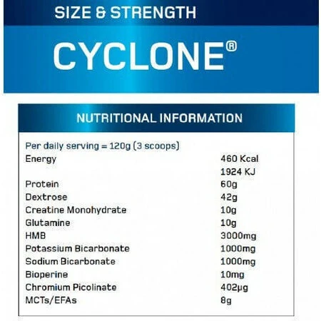 Maximuscle Cyclone з креатином та полуничним смаком 2,7 кг: ціни та характеристики