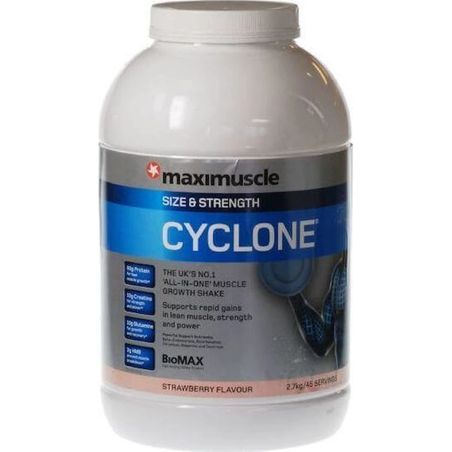 Maximuscle Cyclone з креатином та полуничним смаком 2,7 кг: ціни та характеристики
