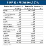 Applied Nutrition Pump 3G Pre-Workout 375gr Blue Raspberry Icee