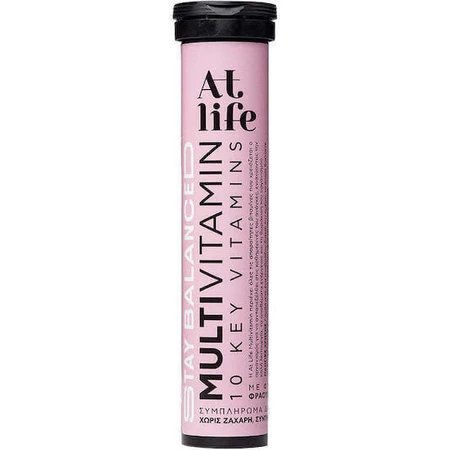 Petsiavas At Life Stay Balanced Mutlivitamin Мультивитамины для энергии, укрепления иммунитета и нервной системы Клубника-малина-клубника 20 таб. эфф.: цены и характеристики