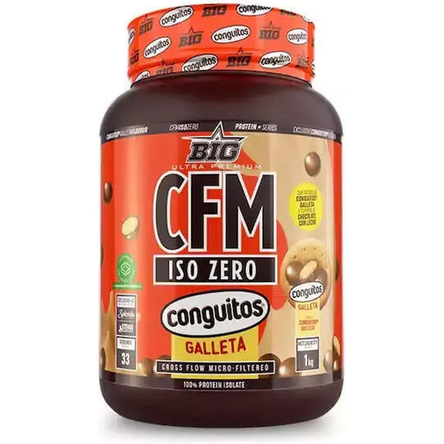 Big CFM Iso Zero сироватковий протеїн зі смаком печива Conguitos 1 кг: ціни та характеристики