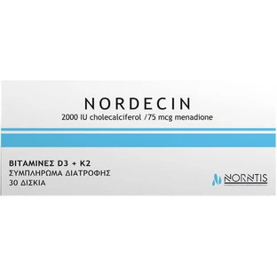 Norntis Nordecin Витамин для укрепления иммунной системы и здоровья яиц 2000iu 30 таблеток