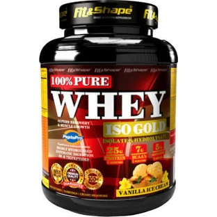 Fit & Shape 100% Pure Whey Iso Gold Сывороточный протеин со вкусом ванильного мороженого 2,27 кг