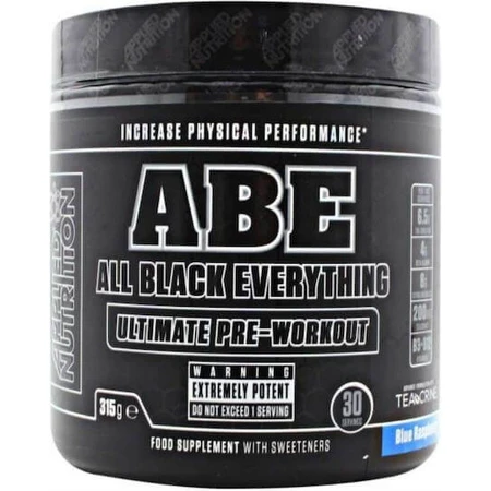 Applied Nutrition ABE - All Black Everything Pre Workout Supplement 315gr Blue Raspberry: ціни та характеристики