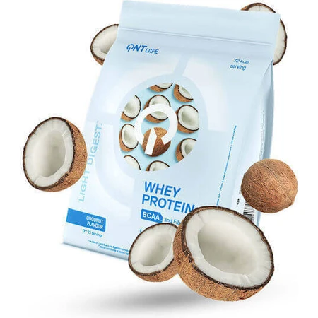 QNT Light Digest Whey Protein Сывороточный протеин без глютена со вкусом кокоса 500гр: цены и характеристики