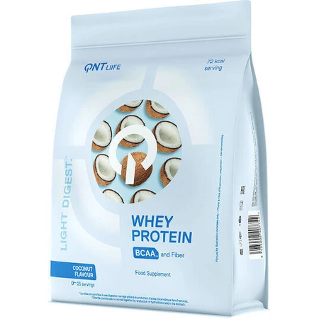 QNT Light Digest Whey Protein Сывороточный протеин без глютена со вкусом кокоса 500гр: цены и характеристики