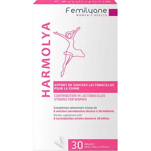 Bailleul Laboratoires Femilyane Femilyane Harmolya Пробіотичний внесок у вигляді штамів лактобактерій для жінок 30 капс.
