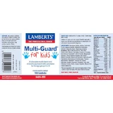 Lamberts Multi-Guard For Kids Полівітамінний комплекс для енергії, зміцнення імунітету та волосся 100 таблеток