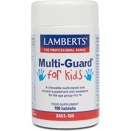 Lamberts Multi-Guard For Kids Мультивитамины для энергии, укрепления иммунитета и волос 100 таблеток: цены и характеристики