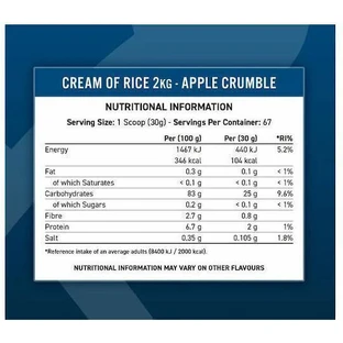 Applied Nutrition Cream Of Rice Специальная диетическая добавка 2000 гр Малиновые волны