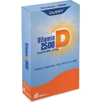 Quest Vitamin D3 Вітамін для підтримки імунітету та здоров'я яєць 2500iu 60 таблеток: ціни та характеристики
