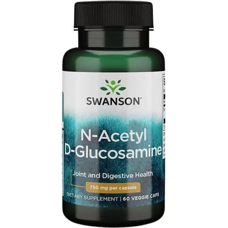 Swanson N-Acetyl-D-Glucosamine 750mg Joint & Bone Health Supplement 60 растительных капсул: цены и характеристики