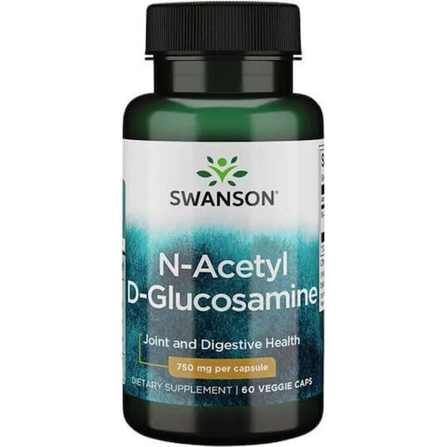 Swanson N-Acetyl-D-Glucosamine 750mg Joint & Bone Health Supplement 60 растительных капсул: цены и характеристики