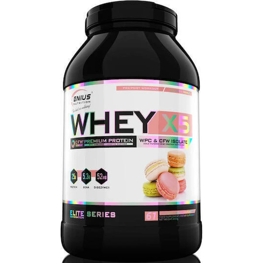 Genius Nutrition Whey-X5 сироватковий протеїн зі смаком макаронів 2 кг: ціни та характеристики