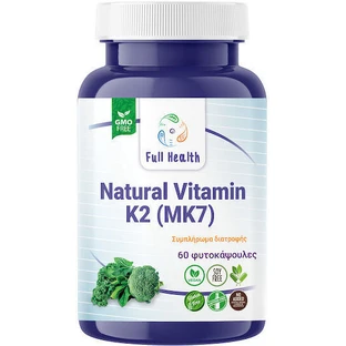 Full Health Natural Vitamin K2 MK7 Egg Health Vitamin K2 MK7 150мкг 60 рослинних капсул