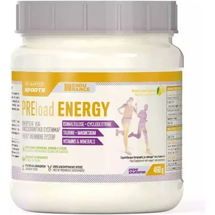 Marnys Preload Energy Повільно засвоювані вуглеводи з магнієм, цинком та комплексом вітамінів групи В 460г Натуральний лимон