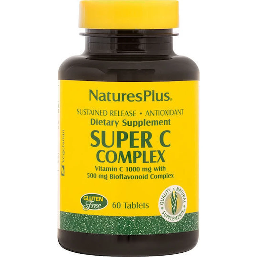 Nature's Plus Вітамін С для підтримки імунітету, шкіри та антиоксидантної дії 1000 мг 60 таблеток: ціни та характеристики