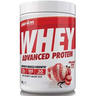 Per4m Whey вдосконалений сироватковий протеїн зі смаком полуничного крему 900гр