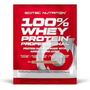 Scitec Nutrition 100% сывороточный протеин Профессиональный сывороточный протеин Без глютена Сывороточный протеин со вкусом шоколада, печенья и крема 30гр
