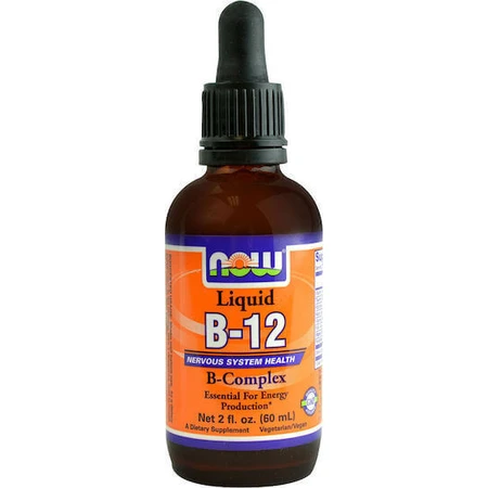 Now Foods Рідкий вітамін В-12 для здоров'я нервової системи 59мл: ціни та характеристики