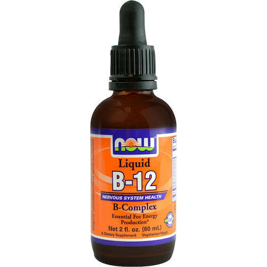 Now Foods Рідкий вітамін В-12 для здоров'я нервової системи 59мл: ціни та характеристики