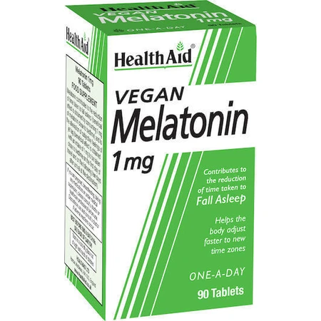 Health Aid Vegan Melatonin 1mg Sleep Supplement 90 tabs: цены и характеристики