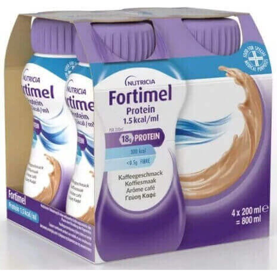Спеціальна харчова добавка Nutricia Fortimel Протеїн 1,5ккал 800мл Кава: ціни та характеристики