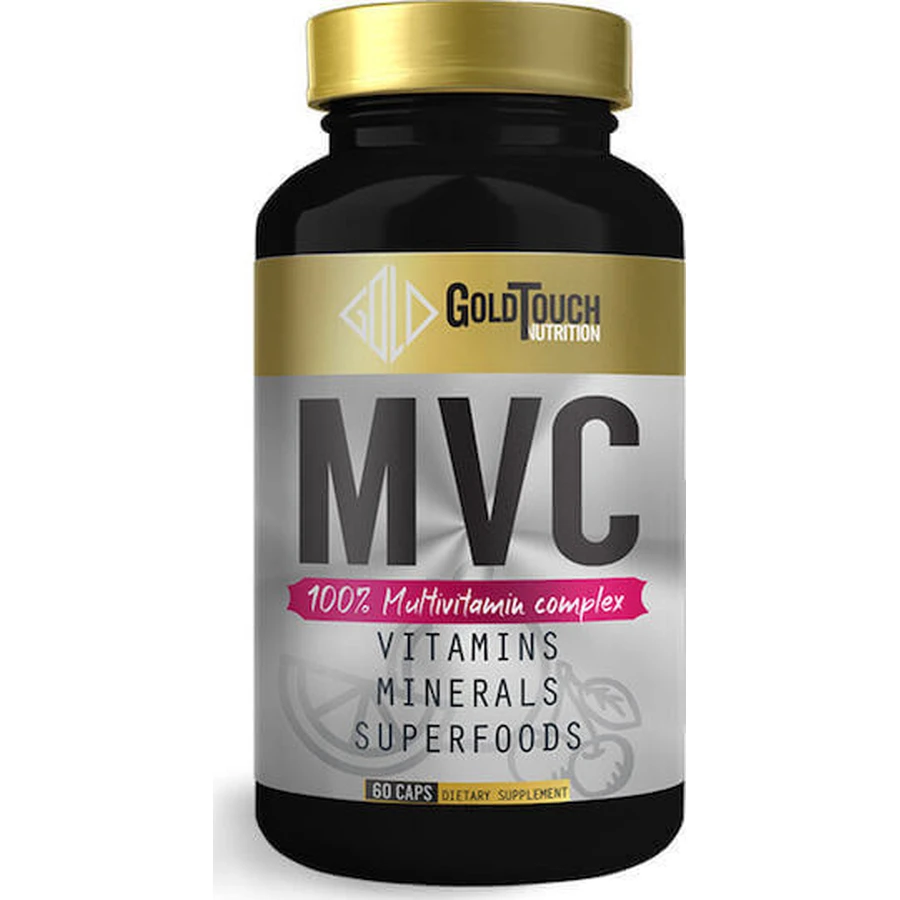 GoldTouch Nutrition MVC MVC Real Vitamins Мультивітаміни для імунітету, нервової системи та здоров'я птахів 60 капс.: ціни та характеристики
