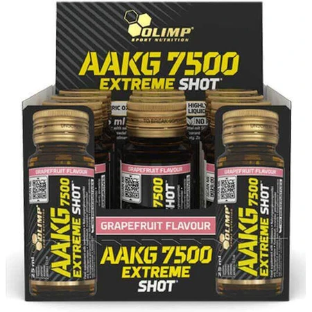 Olimp Sport Nutrition Aakg 7500 Extreme Shot 7500mg 9 x 25ml Grepfruit: цены и характеристики