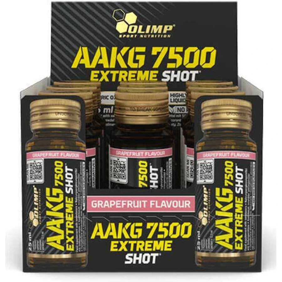 Olimp Sport Nutrition Aakg 7500 Extreme Shot 7500mg 9 x 25ml Grepfruit: цены и характеристики